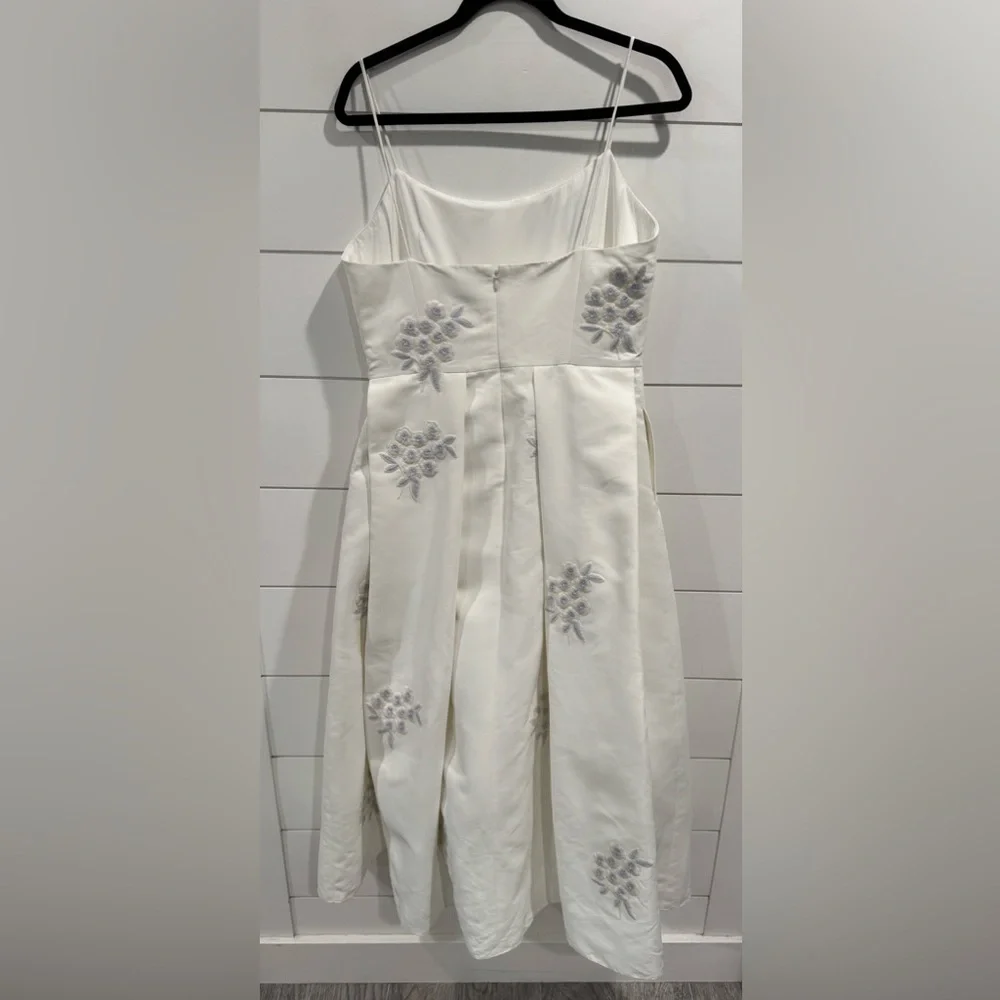 Sachin & Babi Audra ivory embroidered floral midi dress - Picture 9 of 9